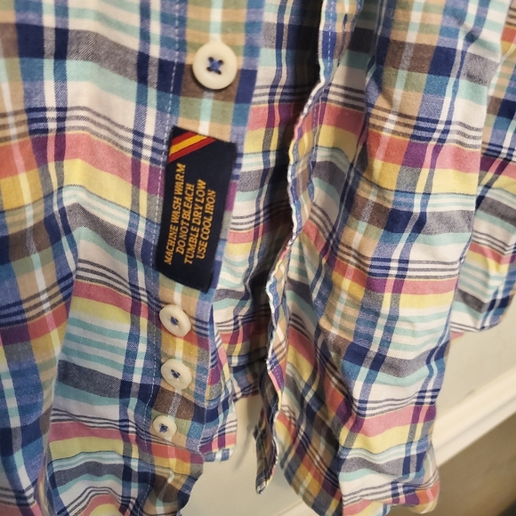 Mens FA MacCLUER Button Down Short Sleeve Shirt Summer Cotton XXL - Picture 2 of 4